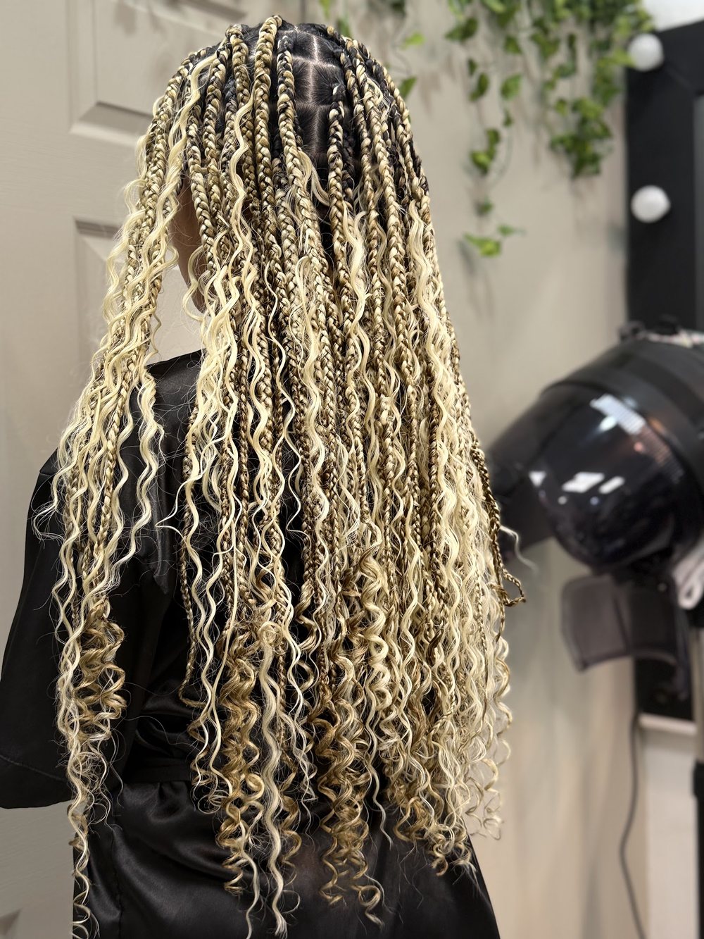 Trenzas boho rubias